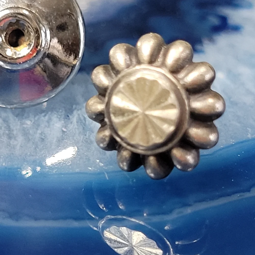 Anson Sterling Floral Tie Tack.